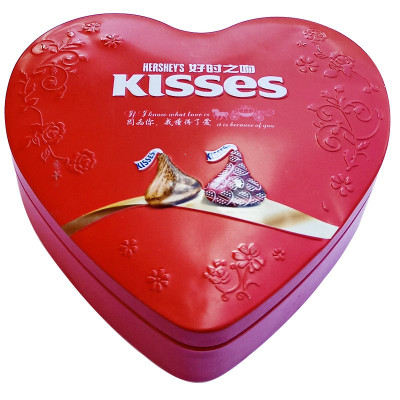 Hershey's/好时巧克力好时之吻巧克力10颗礼盒装铁盒装喜糖成品(不含礼袋)