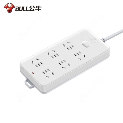 公牛排插新国标公牛109K (S) 5米六位袋装插座 单位/个