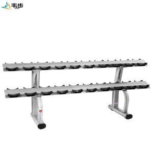 韦步健身器材健身房专用6付哑铃架托立式私教商用双层哑铃架