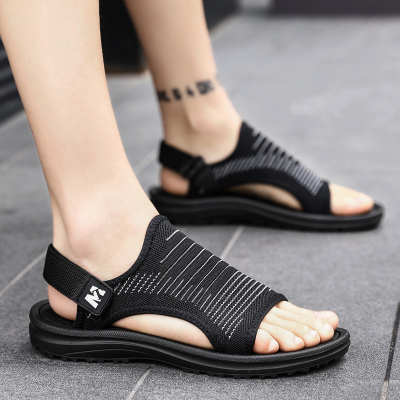 述雅2019夏季男士拖鞋男韩版潮鞋凉拖沙滩鞋洞洞鞋防滑凉鞋时尚外穿鞋