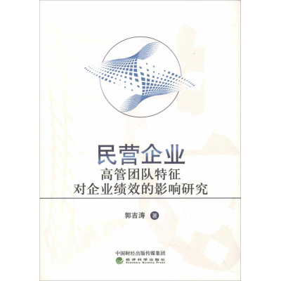 [M]民营企业高管团队特征对企业绩效的影响研究-9787514198843