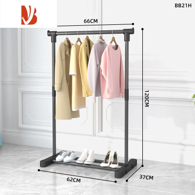 三维工匠凉衣架家用阳台新款2023晾衣架落地结实加厚加粗掠衣捍衣杆挂衣服