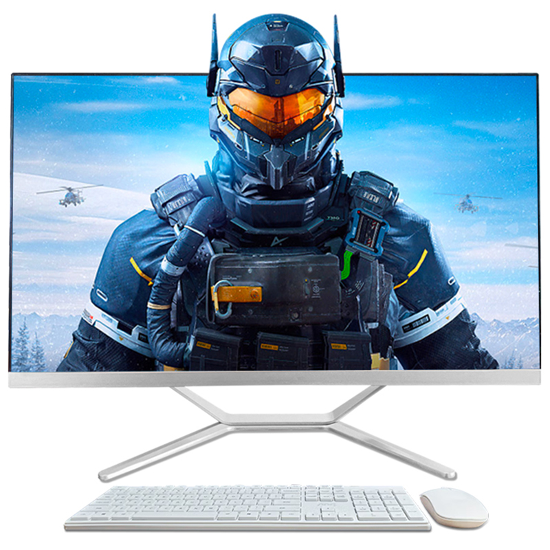 铭能 27英寸一体机电脑曲面窄边框 九代酷睿i5-9400f/2g独显/8g内存