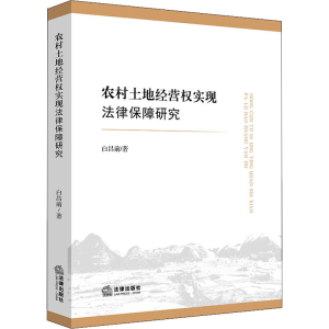正版新书]农村土地经营权实现法律保障研究白昌前9787519742058