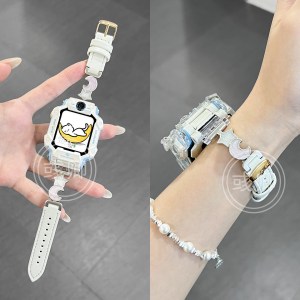 月映星河适用于小天才手表表带z11/z10/z9/z8新款拼皮少年版3139a