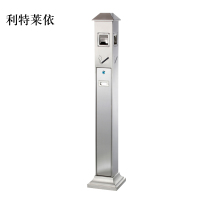 利特莱依不锈钢垃圾桶烟蒂柱灭烟桶带烟灰缸室外电梯口立式屋顶式不锈钢烟灰柱