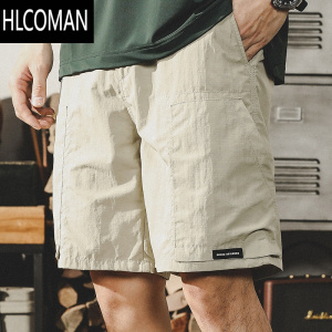 HLCOMAN美式户外工装短裤男款夏季2025年新款宽松速干五分裤男潮流