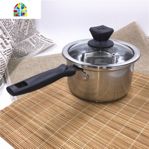 14.16.工艺加厚厚底加大煮面奶锅304不锈钢迷你辅食小锅 FENGHOU