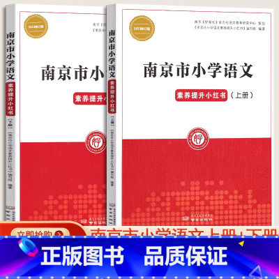 小学语文素养提升小红书 [正版]南京市小学语文素养提升小红书 上下册两本小学三四五六年级适用 南京市小考小升初34/5/