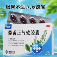 [3盒装 公司装]神威 藿香正气软胶囊 16粒 防暑 中暑 止呕 止泻 肠胃不适 拉肚子药 腹泻 祛湿化湿