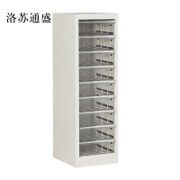 洛苏通盛文件柜抽屉式票据多层分类箱档案柜合同资料架烘焙收纳样品柜单列9抽柜加厚款