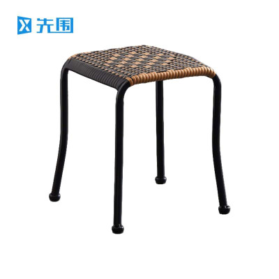 先围 藤编凳子 双色坐高40cm 个