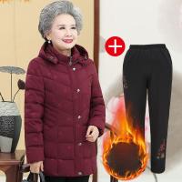 迪鲁奥(DILUAO)40岁50岁妈妈穿的棉服奶奶装冬装老人衣服60岁70妈妈加厚外套中老年人女装