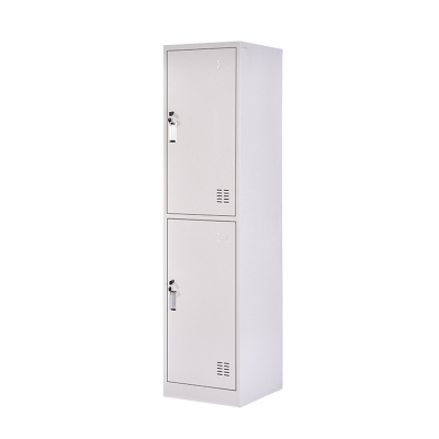 慧采云 办公家具钢制单列二门更衣柜铁皮柜带门锁员工柜换衣柜宿舍存包柜办公柜
