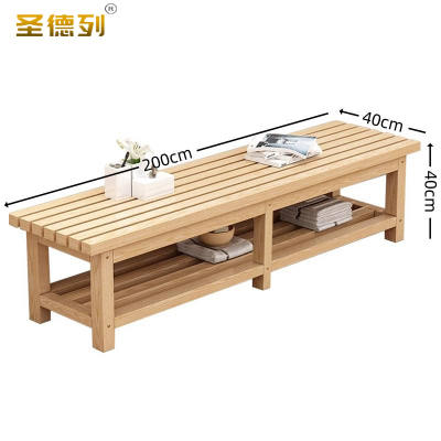 圣德列浴室更衣凳实木长条凳X-8 2000*400*400mm