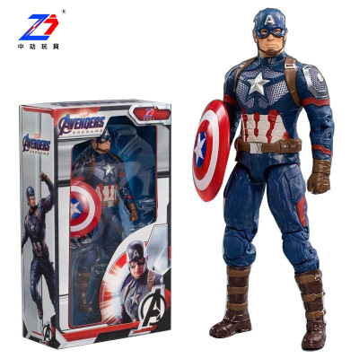 中动玩具1608037寸美国队长漫威手办玩具复仇者联盟关节可动玩具高约18cm