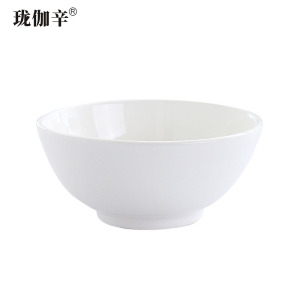 珑伽辛 白色陶瓷碗饭碗 6英寸/个