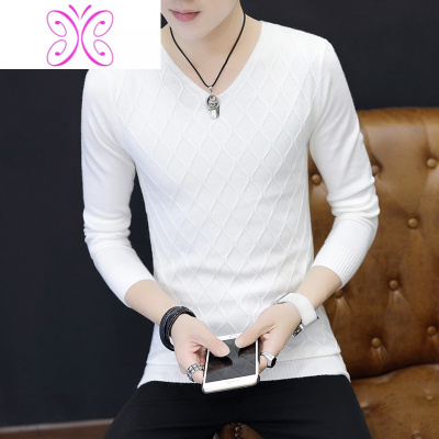 YUANSU2020春装新款男士毛衣薄韩版衣服修身上衣男装针织衫春季打底衫男毛衣