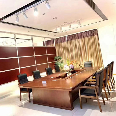 匡大会议桌4.6米油漆会议桌H1705F-4600(4600W*2000D*780H 带花槽)