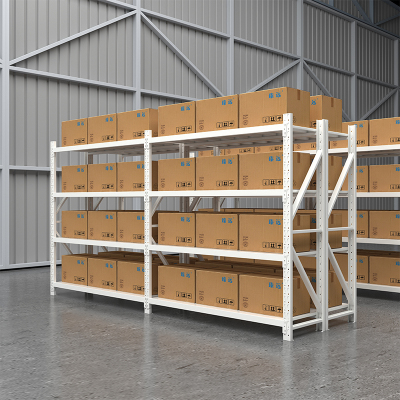 臻远 ZYJJ-HJ-018 仓储货架库房置物架重型货架灰白色主架1500*600*2000mm/300kg