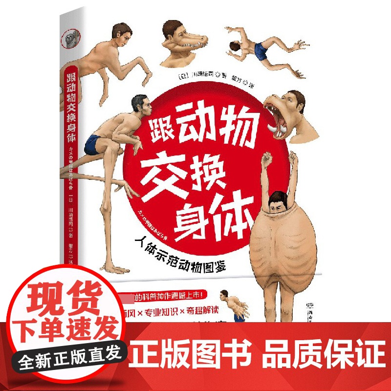 跟动物交换身体 川崎悟司插画师古生物研究者23种动物的身体结构及背后的生物进化奥秘科普认知书籍排行榜