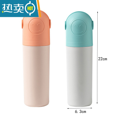 敬平旅行出差洗漱杯便携学生电动牙刷筒牙膏收纳盒套装情侣漱口刷牙杯 粉白+蓝灰