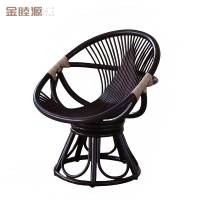 金睦源 JIN MU YON 藤椅 咖啡色 个
