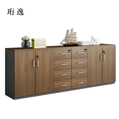 珩逸办公室矮柜储物柜文件柜4门8抽屉