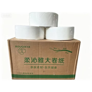 柔沁雅RQY-700大盘纸 125*91mm 四层 无香型 700克/卷 12卷/箱(单位:箱)白色