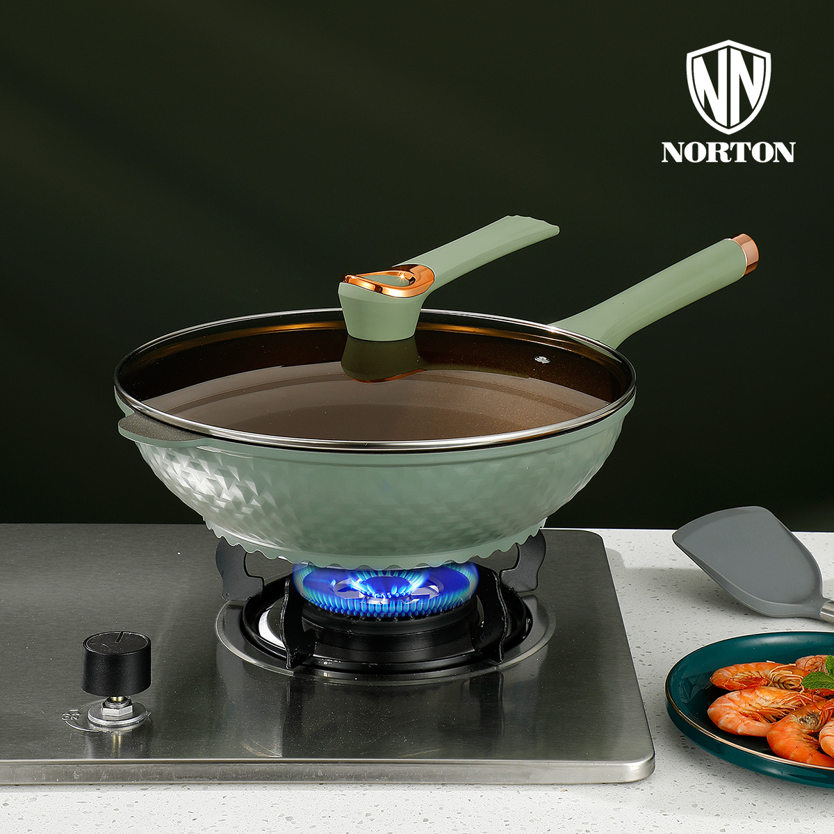 诺顿NORTON 福米斯钛金煎炒锅32CM 1JFMS032