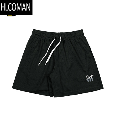 HLCOMAN-FIT运动休闲速干透气网眼五分短裤男健身训练篮球裤