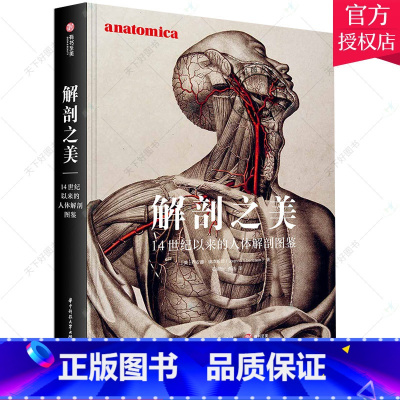 单本全册 [正版]解剖之美 14世纪以来的人体解剖图鉴 医学解剖史 250幅人体解剖彩绘 人体艺术 人体解剖艺术作品 病