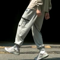 [1折价40元]唐狮秋季新款运动裤男士束脚裤卫裤宽松休闲裤子男潮牌