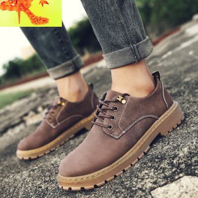 2020新款春季韩版潮流男靴子百搭休闲男士马丁靴工装英伦潮鞋低帮简畅