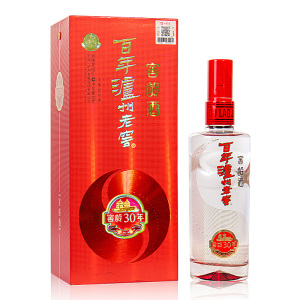 百年泸州老窖窖龄30年52度500ml*1瓶 浓香型白酒