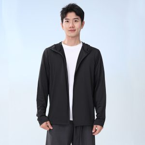 2026新款户外冰丝原纱防晒衣男透气防紫外线连帽皮肤衣厚