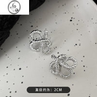 JiMi小众设计感ins冷淡风绳结耳钉女时尚个性耳环2023年新款网红耳饰