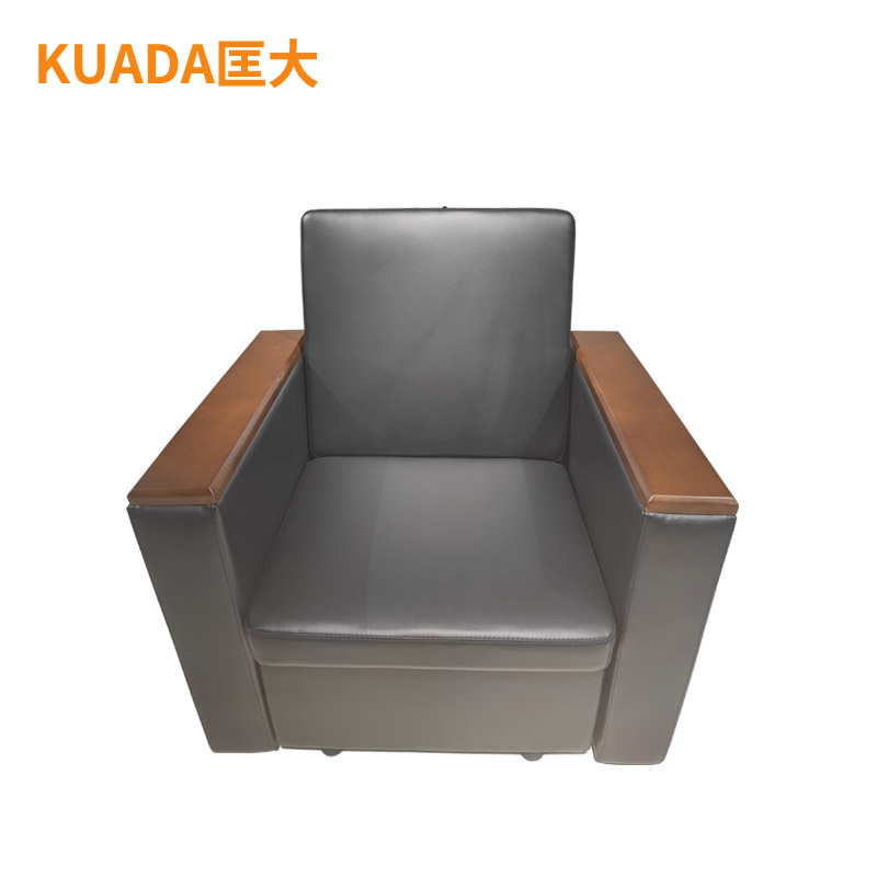 匡大 办公沙发 皮艺沙发 办公室折叠午休沙发 牛皮 单人位 KDT896