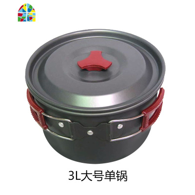 凹凸 2-3人户外套锅野营锅 便携式野营炊具 户外野餐锅 野营不粘 FENGHOU AL500-2