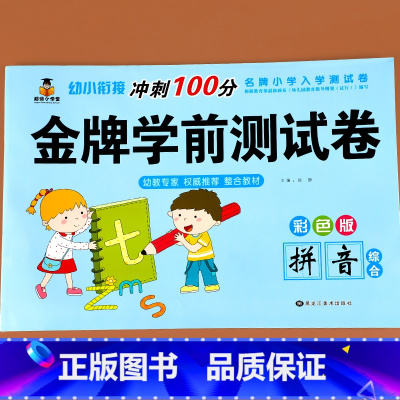 幼儿学前测试卷 拼音综合[单册] [正版]幼小衔接冲刺100分拼音练习册测试卷全套学前班语文专项学前练习一日一练幼儿园大