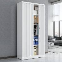 臻远ZY-WJGC-40卷门柜推拉矮柜文件柜 纯白1850高卷门柜