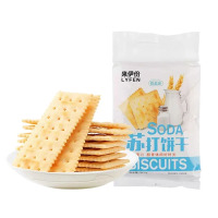 来伊份 苏打饼干早餐代餐饼干食品咸味休闲零食小吃薄脆饼干 360g*2
