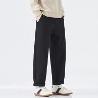 |新款秋季轻商务休闲裤子男秋款韩版潮流宽松小直筒长裤款