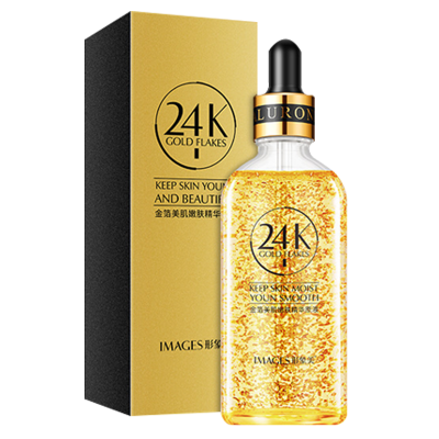 24k黄金精华液金箔烟酰胺面部精华原液保湿补水护肤品100ml