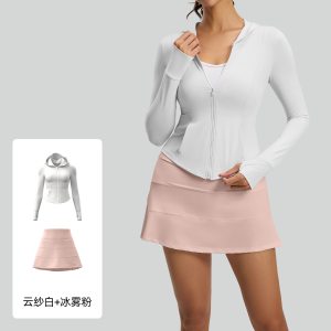 1夏季防晒套装户外防紫外线弹力透气皮肤衣防晒套装女