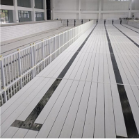 Quntai游泳池深水区增高垫层全新原料UPVC材质全铺模块化垫高板/平方