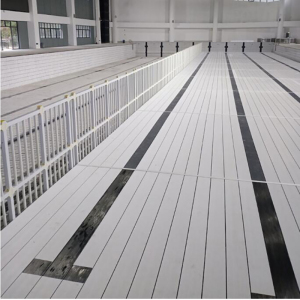 Quntai游泳池深水区增高垫层全新原料UPVC材质全铺模块化垫高板/平方