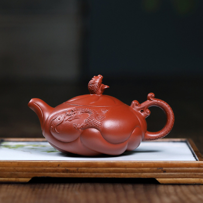 MULTIPOTENT宜兴紫砂壶原矿茶壶国家工艺美术师陈浩鱼跃龙门200毫升
