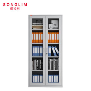 盛松林 文件柜 五层通玻对开 个