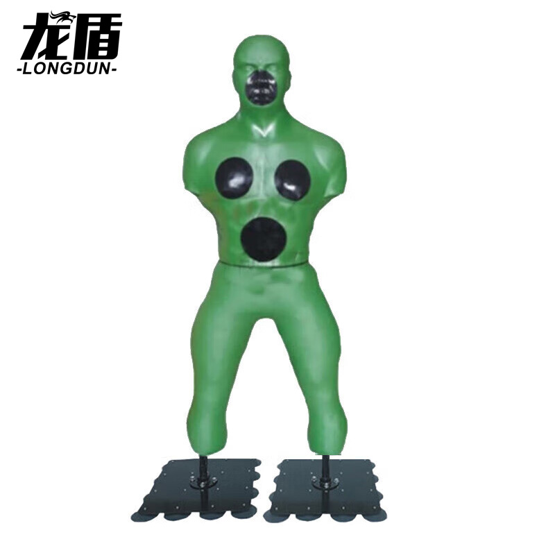 龙盾刺杀硅胶人形靶 联保训练军训拼刺训练假人 吸盘款